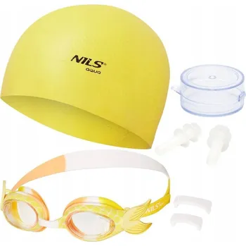 Plavecké brýle Plavecké brýle pro děti Nils Aqua NQG870SAF + NQC DOTS + SCALLOP