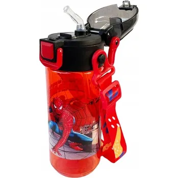 Láhev Láhev na vodu Spiderman LAHEV NA PITÍ chlapce s hubičkou, zámek bez BPA
