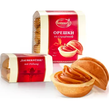 Sušenky Ořešky se slazeným kondenzovaným mlékem 310 g Lackmann