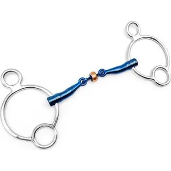 Udidlo pro koně Udidlo 2,5-rings dvakrát lomené Titanium Sally Fager 14,5 cm