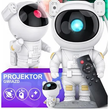 Noční světlo PROJEKTOR NOČNÍ OBLOHY NOČNÍ LAMPA ASTRONAUT PRO DĚTI VESMÍRNÝ PROJEKTOR + DÁLKOVÉ OVLÁDÁNÍ