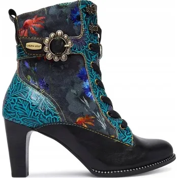 Dámské kozačky LAURA VITA ELEGANTNÍ KOTNÍKOVÉ BOTY KOŽENÉ 37 DC932