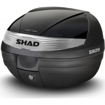 Zavazadlo na motocykl Vrchní kufr s barevným krytem SHAD SH29 Lesklá černá pro YAMAHA MT-07 Tracer / Tracer 700