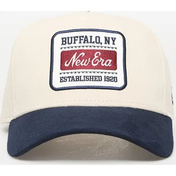 Kšiltovka Kšiltovka New Era 9FORTY Aframe Patch Suede Light Cream/ Navy Universal