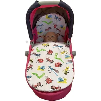 Dětské zboží Peřinky do kočárku pro panenky Zvířátka z louky 27x40 cm, 25x20 cm