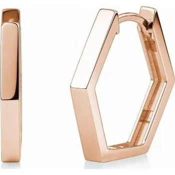 Náušnice Luxur, Originální náušnice Hexo z růžového zlata, 585-16-3-2360.4C00.0.00.000.61