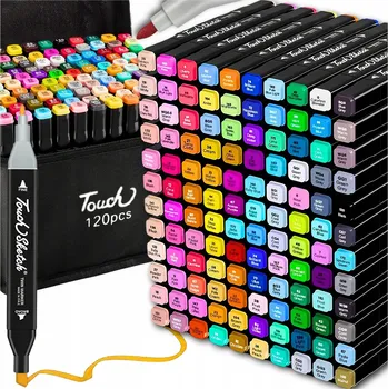 Akrylové Fixy Fixy , oboustranné Popisovače , voděodolné, 120 barev