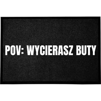 VSTUPNÍ ROHOŽKA 40X60CM ČERNÁ S VTIPEM POV: OTÍRÁŠ SI BOTY