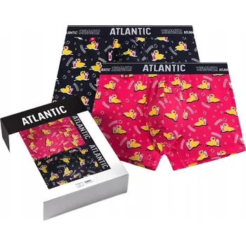 Pánské oblečení Atlantic Spodní Prádlo Boxerky růžové, velikost M