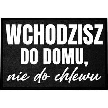 Rohožka Vstupní rohožka 40x60 Černá - S humorem, vtipný nápis - Ne do chléva!