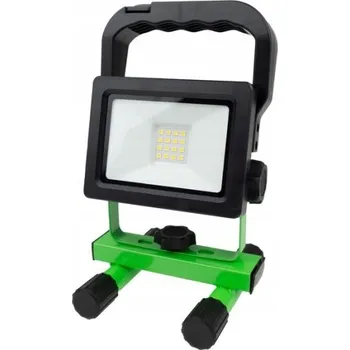 Halogenové LED pracovní světlo stavební 10W Přenosný reflektor do dílny Akumulátor