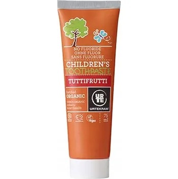 zubní pasta Urtekram dětská zubní pasta s příchutí tutti frutti 75 ml