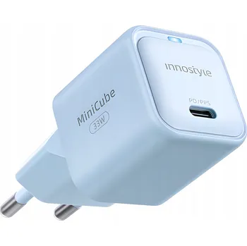 INNOSTYLE RYCHLÁ NABÍJEČKA KOSTKA USB-C 33W USB TYP C GAN II PRO SAMSUNG S LED
