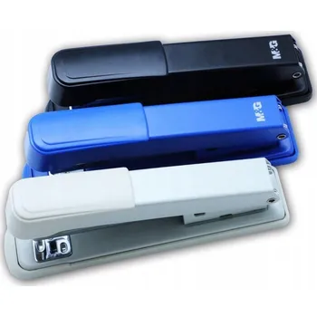 Kancelářská sešívačka kovová M&G MIX 3 barev: černá, modrá a stříbrná