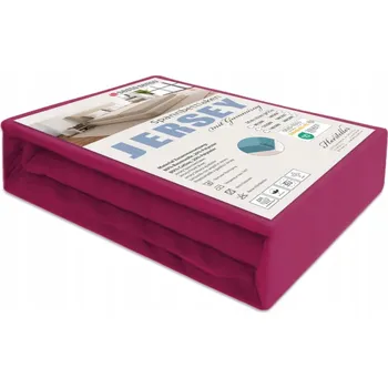 Prostěradlo Prostěradlo JERSEY s gumou bordó 120x200 cm