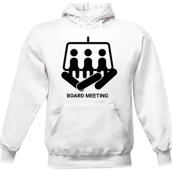Pánská mikina Pánská mikina s kapucí s potiskem Board Meeting pánské