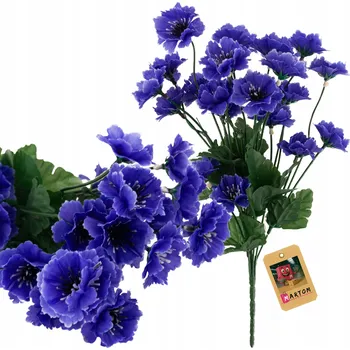 umělá květina UMĚLÉ VLČÍ MÁKY KYTICE 35 CM 7 VĚTVÍ DEKORATIVNÍ REALISTICKÉ