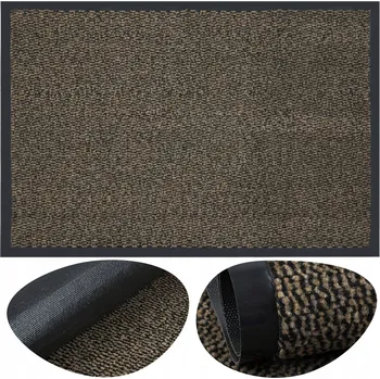 Rohožka Čisticí rohožka e-floor hnědá textilní 60x90 cm protiskluzová