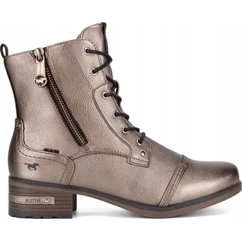 Dámská zimní obuv Mustang boty žena zlatá 1229-513