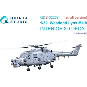 Plastikový model Quinta studio 1/32 Lynx Mk8 3D-Print&col.Interior (REV) SMALL