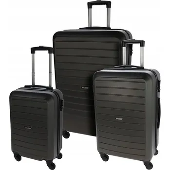 Sada plastových cestovních kufrů 3 ks 50 / 60 / 70 cm antracit