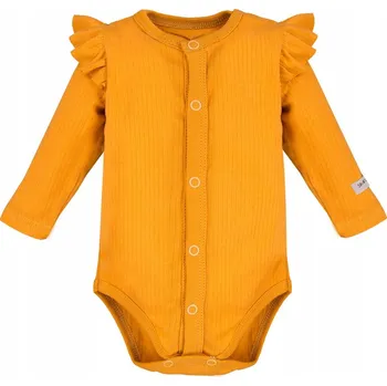 Kojenecký body Kojenecké body s dlouhým rukávem a knoflíkem, vel 68 Eevi Simpli Honey