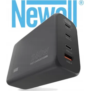 Síťová nabíječka Newell GaN 240 W - EU