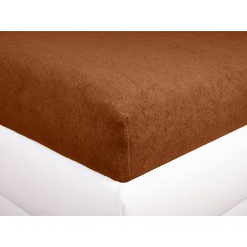 Prostěradlo Aaryans Froté prostěradlo cihlová Rozměry prostěradla: 140x200 cm
