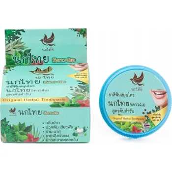 zubní pasta Nok Thai Original Herbal Toothpaste 25g - Suchá bylinná zubní pasta
