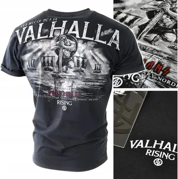 Pánské oblečení Pánské Tričko Dobermans Aggressive Valhalla Viking Drakkar Odyn TS204 rL