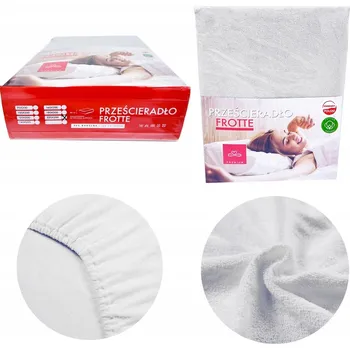 Prostěradlo Prostěradlo S Gumou FROTÉ Bavlněné 140x200cm SVĚTLE ŠEDÉ PREMIUM PEVNÉ