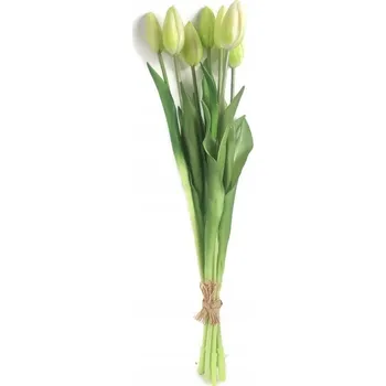 umělá květina Umělé květy tulipány silikonové 7 ks kytice XL, výška 44 cm