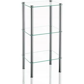 regál Koupelnový regál Kela stříbrný 30 x 40 x 76,5 cm