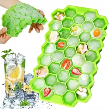 Tvořítko na led MEDOVÁ PLÁSTEV FORMA NA LEDOVÉ KOSTKY LED KOSTKY SILIKONOVÁ FORMA