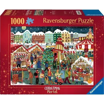 Puzzle Puzzle Ravensburger Vánoční jarmark 1000 dílků