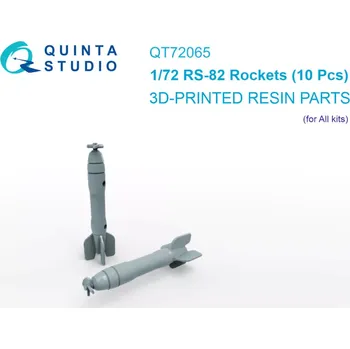 Plastikový model Quinta studio 1/72 RS-82 Rockets (10 pcs.)
