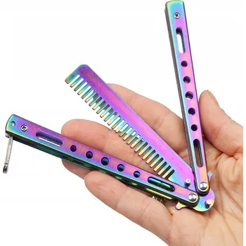 Pracovní nůž Přenosný nůž skládací tréninkový nůž Csgo Balisong trenér kie~14792