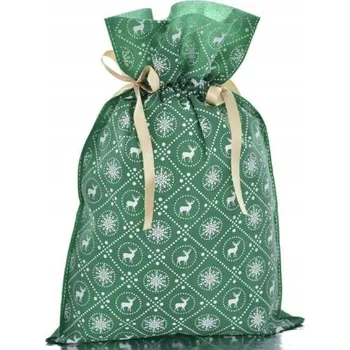 Dárková taška Dárkový WOREK (sáček) z látky - taška na vánoční dárky 20x30cm