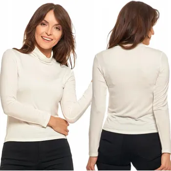 Dámská halenka Dámská halenka s rolákem, dlouhý rukáv, viskóza. Elegantní módní Tričko MORAJ M