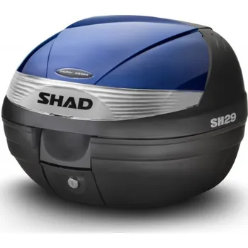 Zavazadlo na motocykl Vrchní kufr na motorku s barevným krytem SHAD SH29 modrá pro HONDA NC 750 X, XD