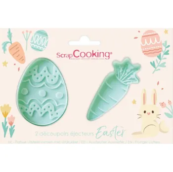 Velikonoční dekorace ScrapCooking Velikonoční vykrajovátka s vytlačovačem, vajíčko & mrkev