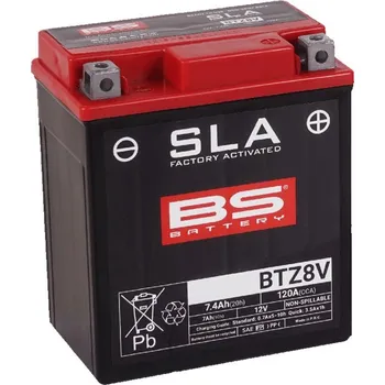 Auto-moto baterie Továrně aktivovaná motocyklová baterie BS-BATTERY BTZ8V (FA) (YTZ8V (FA)) SLA pro YAMAHA YP 125 X-MAX