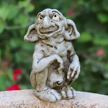 Figurka Zahradní figurka Dekorativní soška Socha do zahrady pryskyřice 13,3 cm - Troll