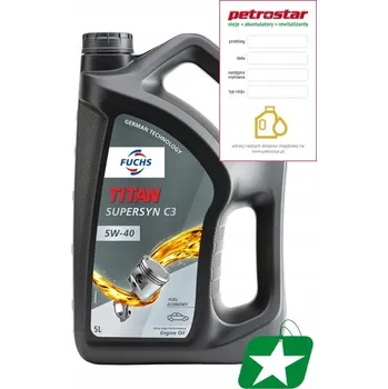 Motorový olej Fuchs Titan Supersyn C3 505 00 505 01 5W-40 5 l