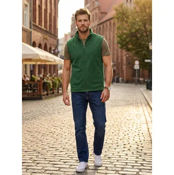 Dámská vesta Unisex vesta fleece ALTISPORT NoPrint NP/ALU815 LAHVOVĚ ZELENÁ XS