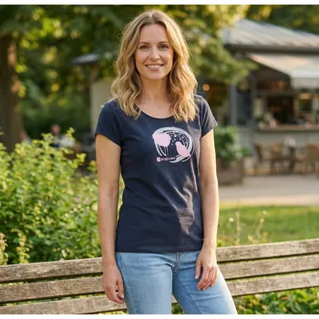 Dámské tričko Dámské triko ALTISPORT ALW050122 NÁMOŘNÍ MODRÁ/RŮŽOVÁ XS