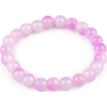 Náramek Náramek pružný ze skleněných korálků