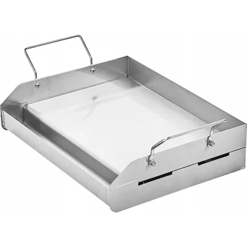 Pánev SucceBuy Grilovací pánev obdélníková Nerezová Ocel 43x27CM s rukojetí
