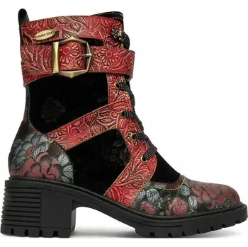 Dámské kozačky LAURA VITA ELEGANTNÍ KOTNÍKOVÉ BOTY Z KŮŽE 36 DT635