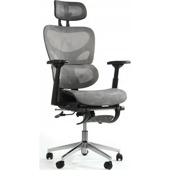 Ergonomická kancelářská židle K80G s podnožkou, grafitová barva